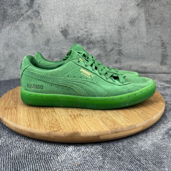 Puma Shoes Mens Size 5 Green Suede Haribo Gummy Bear Collab Low Top 382853-01 - Picture 1 of 10